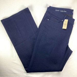 LOFT Modern Flare Leg Jeans Dark Wash (size 14P)